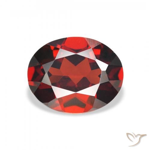 2.98ct Natural Rojo medio Granate almandino, Ovalada, VVS-VS