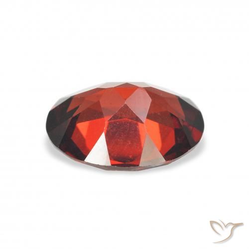 Granate almandino Rojo medio natural de 2.98 ct, Ovalada, VVS-VS