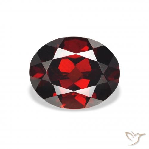 3.16ct Natural Rojo oscuro Granate almandino, Ovalada, VVS-VS