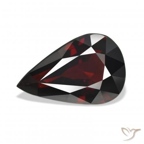 9.66ct Natural Rojo negruzco Granate almandino, En forma de pera, VVS-VS