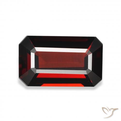 5.08ct Natural Rojo oscuro Granate almandino, corte esmeralda, VVS-VS