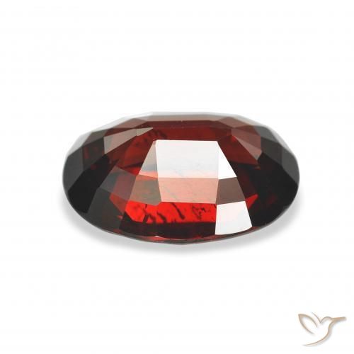 Granate almandino Rojo oscuro natural de 4.28 ct, Ovalada, VS