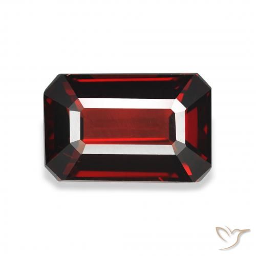 3.71ct Natural Rojo oscuro Granate almandino, corte esmeralda, VS