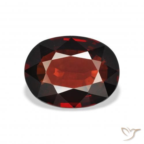 3.63ct Natural Rojo oscuro Granate almandino, Ovalada, VS