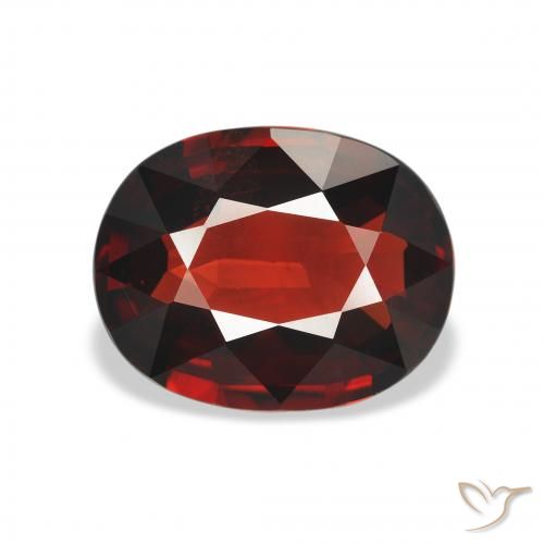 3.13ct Natural Rojo oscuro Granate almandino, Ovalada, VS