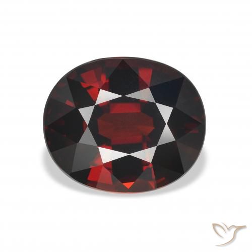 5.22ct Natural Rojo oscuro Granate almandino, Ovalada, VVS