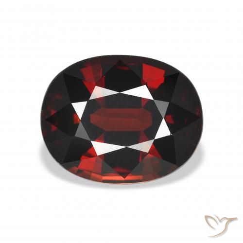 5.09ct Natural Rojo oscuro Granate almandino, Ovalada, VVS