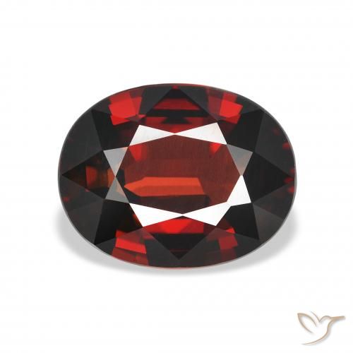 4.04ct Natural Rojo oscuro Granate almandino, Ovalada, VVS