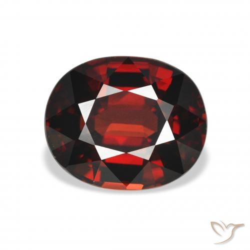 4.56ct Natural Rojo oscuro Granate almandino, Ovalada, VVS
