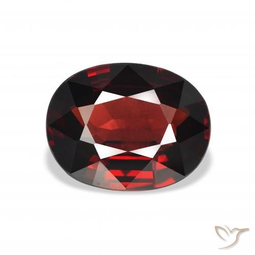 4.59ct Natural Rojo oscuro Granate almandino, Ovalada, VVS