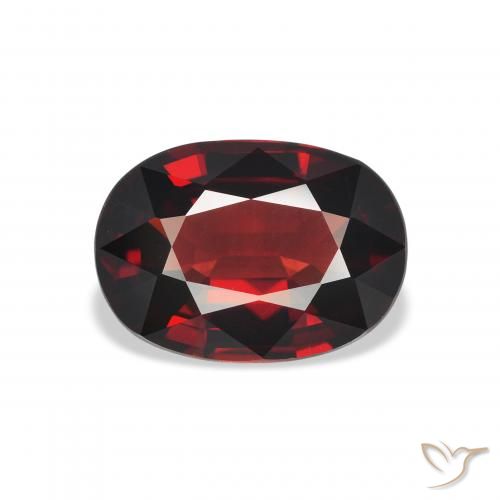 4.02ct Natural Rojo oscuro Granate almandino, Ovalada, VVS