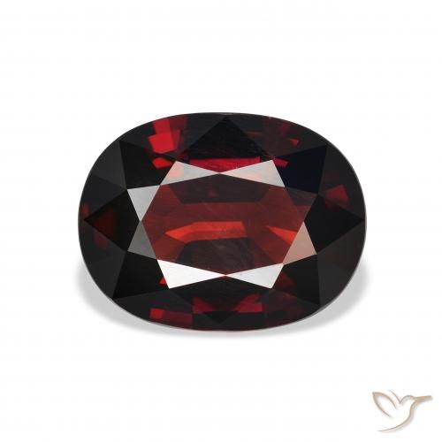 5.35ct Natural Rojo oscuro Granate almandino, Ovalada, VVS-VS