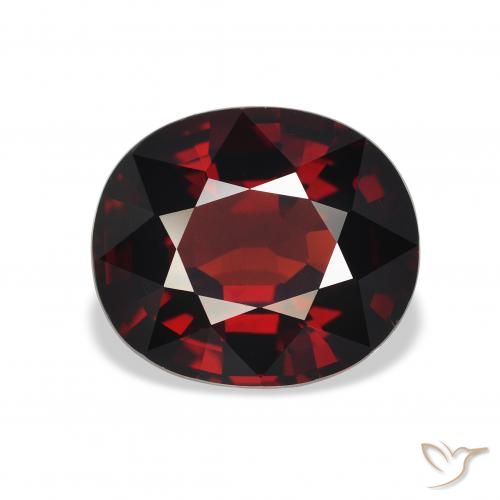 5.04ct Natural Rojo oscuro Granate almandino, Ovalada, VS