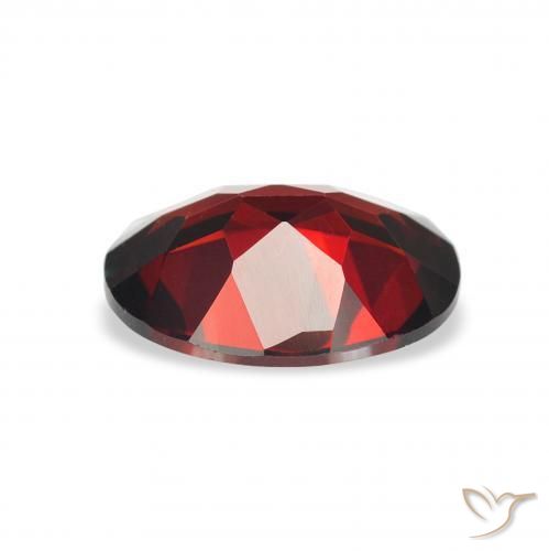 Granate almandino Rojo oscuro natural de 2.07 ct, Ovalada, VVS-VS