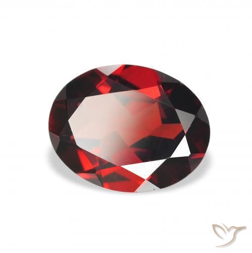 Granate almandino Rojo oscuro natural de 1.94 ct, Ovalada, VVS-VS