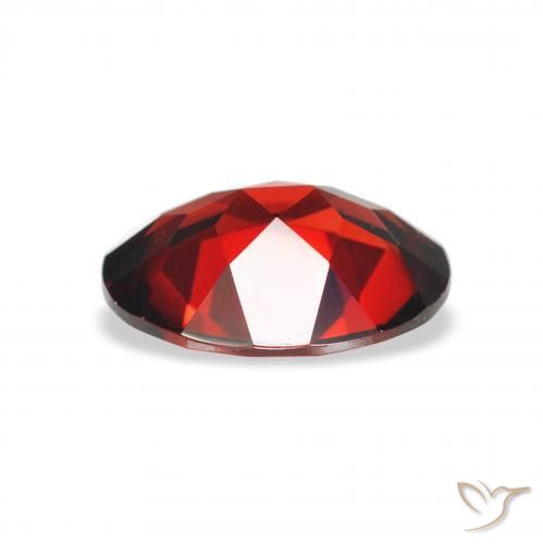 Granate almandino Rojo oscuro natural de 1.94 ct, Ovalada, VVS-VS