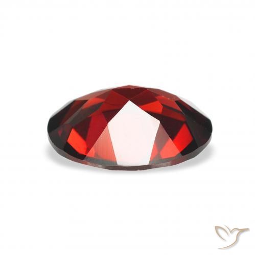 Granate almandino Rojo oscuro natural de 2.03 ct, Ovalada, VVS-VS