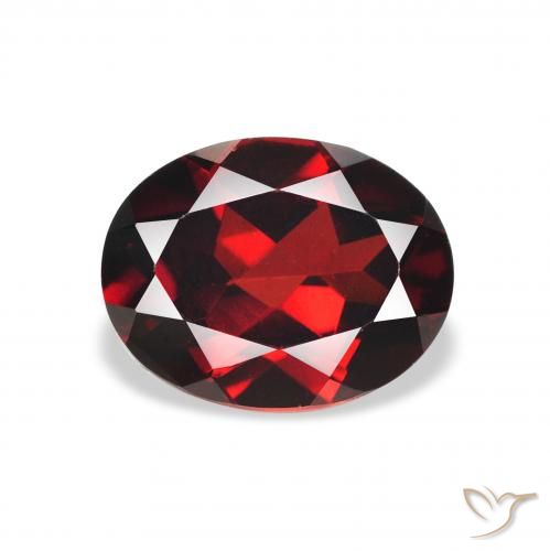 2.37ct Natural Rojo sangre intenso Granate almandino, Ovalada, VVS-VS