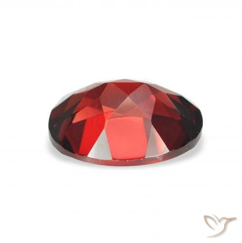 Granate almandino Rojo sangre intenso natural de 2.37 ct, Ovalada, VVS-VS