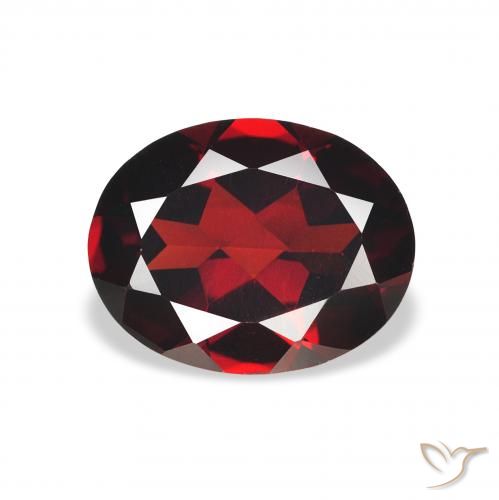 2.16ct Natural Rojo oscuro Granate almandino, Ovalada, VVS-VS