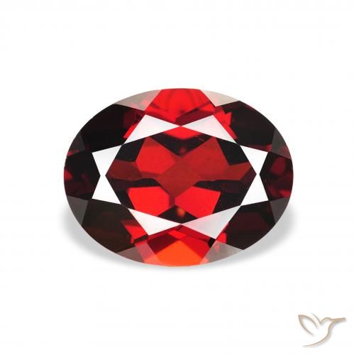 2.42ct Natural Rojo oscuro Granate almandino, Ovalada, VS