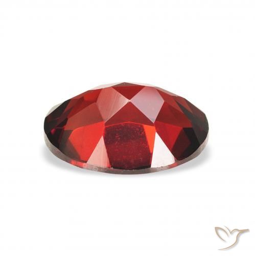 Granate almandino Rojo oscuro natural de 2.42 ct, Ovalada, VS