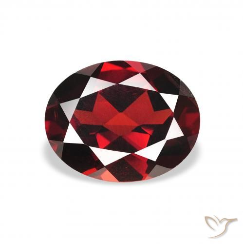 2.24ct Natural Rojo oscuro Granate almandino, Ovalada, VS