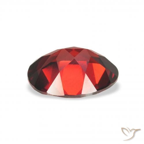 Granate almandino Rojo oscuro natural de 2.12 ct, Ovalada, VS