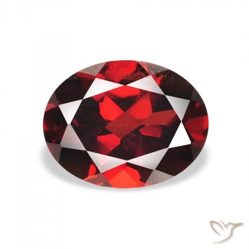 2.33ct Natural Rojo oscuro Granate almandino, Ovalada, VS