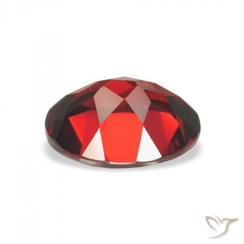 Granate almandino Rojo oscuro natural de 2.13 ct, Ovalada, VS