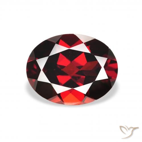 2.38ct Natural Rojo oscuro Granate almandino, Ovalada, VS