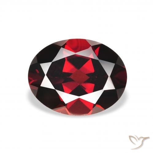 2.41ct Natural Rojo oscuro Granate almandino, Ovalada, VS