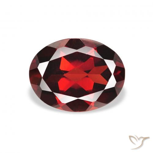 2.07ct Natural Rojo oscuro Granate almandino, Ovalada, VS