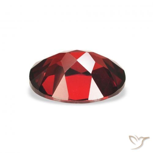 Granate almandino Rojo oscuro natural de 2.45 ct, Ovalada, VS