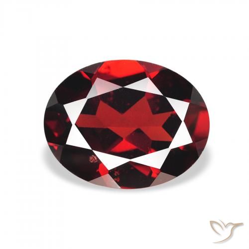 2.14ct Natural Rojo oscuro Granate almandino, Ovalada, VS