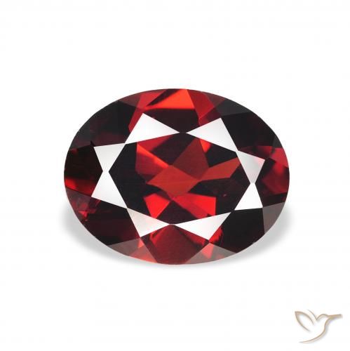 2.17ct Natural Rojo oscuro Granate almandino, Ovalada, VS