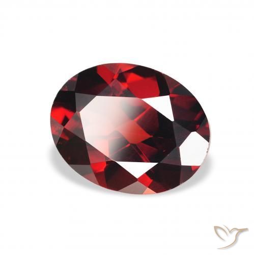 Granate almandino Rojo oscuro natural de 2.17 ct, Ovalada, VS