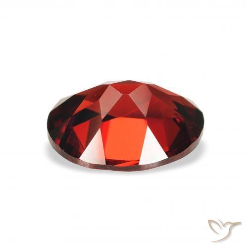 Granate almandino Rojo oscuro natural de 2.17 ct, Ovalada, VS