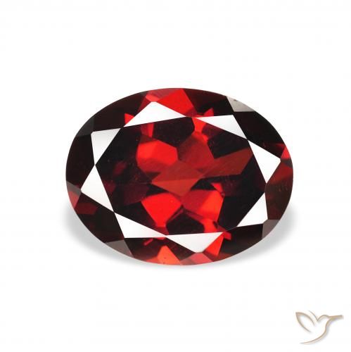 2.03ct Natural Rojo oscuro Granate almandino, Ovalada, VS
