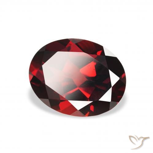 Granate almandino Rojo oscuro natural de 2.37 ct, Ovalada, VS