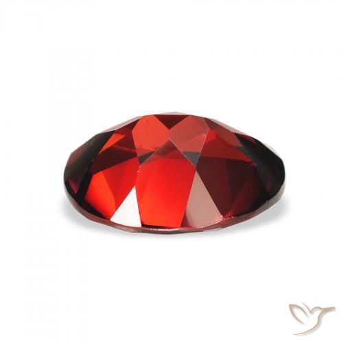 Granate almandino Rojo oscuro natural de 1.96 ct, Ovalada, VS