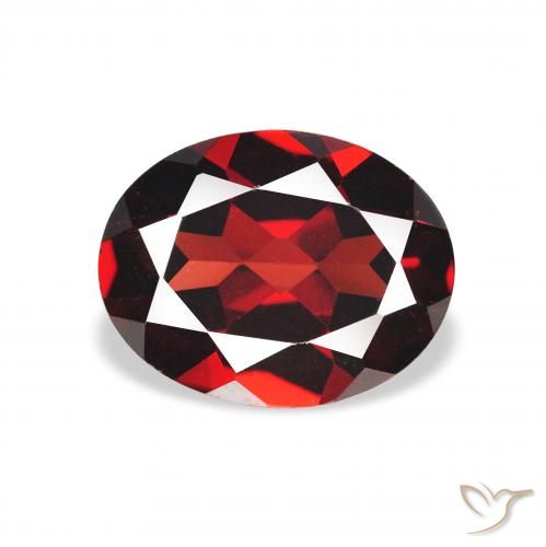 2.03ct Natural Rojo oscuro Granate almandino, Ovalada, VS