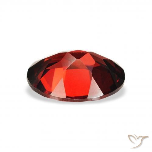 Granate almandino Rojo oscuro natural de 2.03 ct, Ovalada, VS
