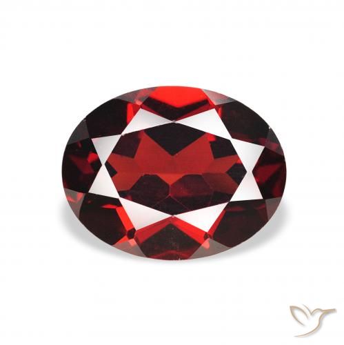 2.31ct Natural Rojo oscuro Granate almandino, Ovalada, VS