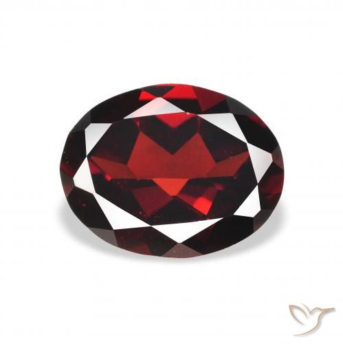 2.16ct Natural Rojo oscuro Granate almandino, Ovalada, VS