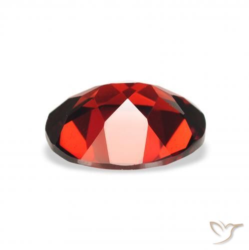 Granate almandino Rojo oscuro natural de 2.16 ct, Ovalada, VS