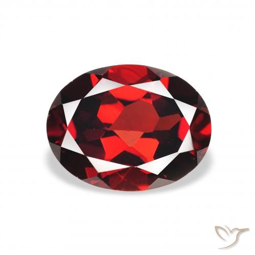 2.21ct Natural Rojo oscuro Granate almandino, Ovalada, VS
