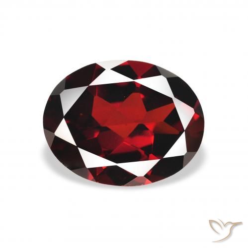2.24ct Natural Rojo oscuro Granate almandino, Ovalada, VS
