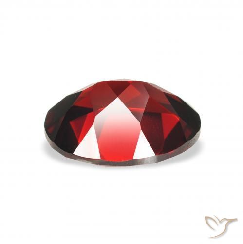 Granate almandino Rojo oscuro natural de 2.30 ct, Ovalada, VS