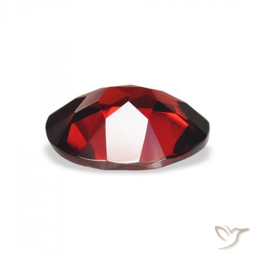 Granate almandino Rojo oscuro natural de 1.90 ct, Ovalada, VVS-VS